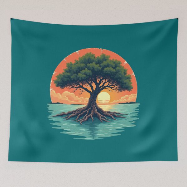 Item preview, Casual Florida Mangrove Sunset Paradise designed and sold by piketo.