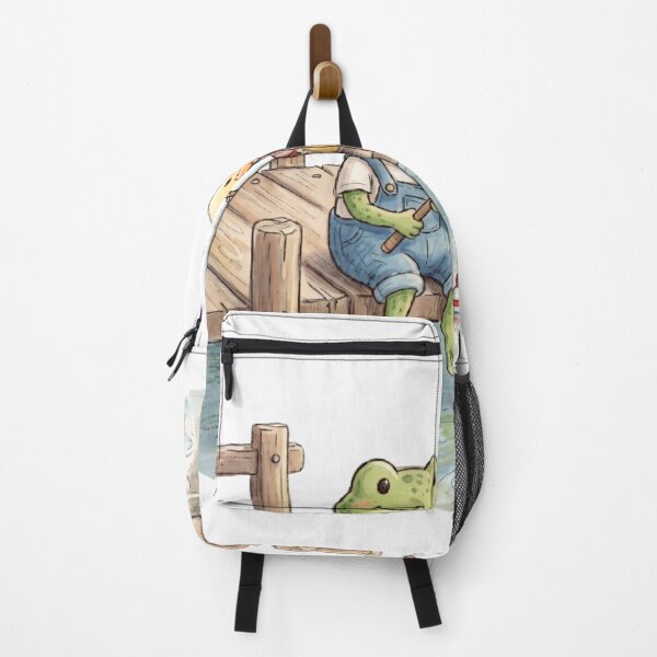 Item preview, Cute Frog and Duck Fishing Together - Cozy Lake Life designed and sold by TaiwanMemory.