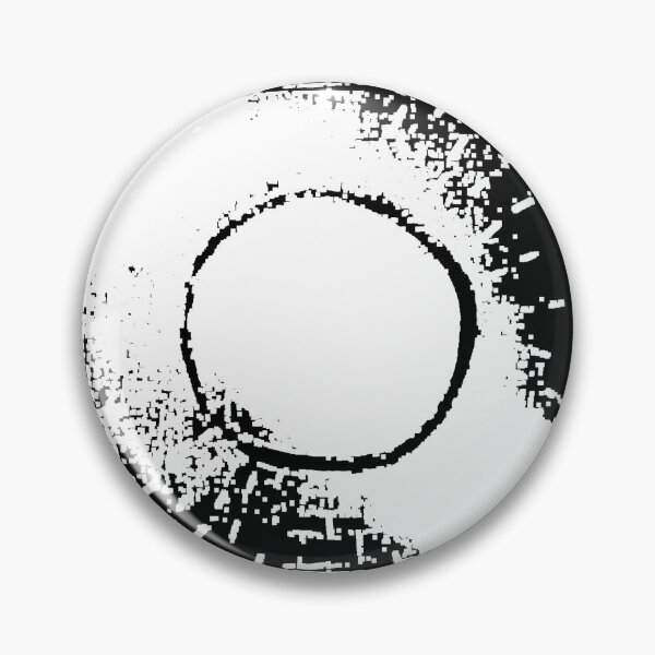 Item preview, Ditch - Minimalist Brutalist Black and White Glitch Circle designed and sold by MAMA.art.Rio <Marsailhe_Milward>.