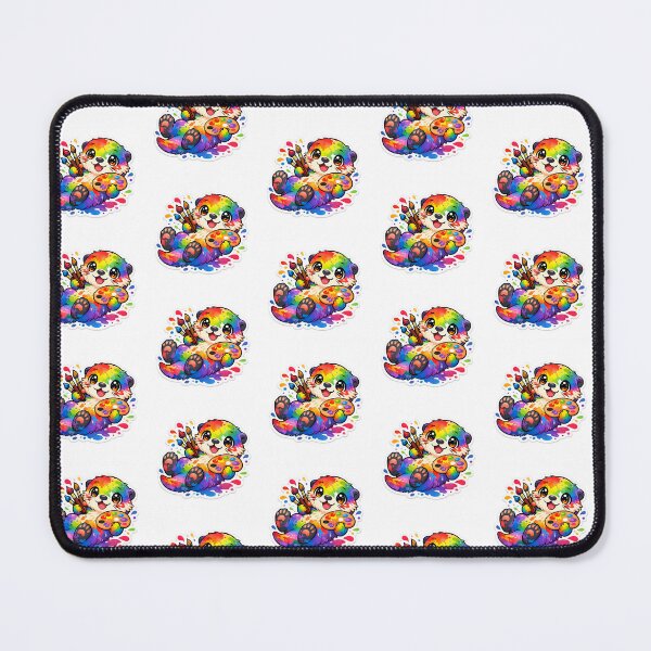 Item preview, Cute Creative Art Major Watercolor Paint Splatter Otter Sticker designed and sold by yanejoy.