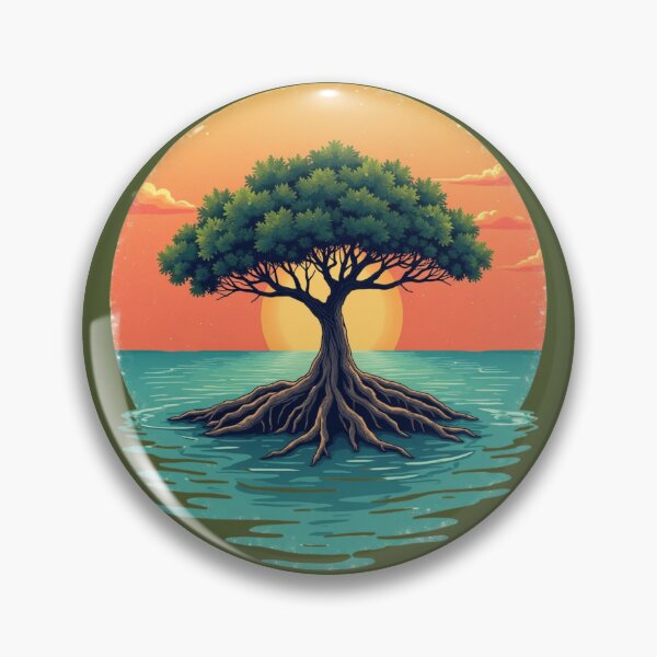 Item preview, Coastal Casual Florida Mangrove Sunset Paradise designed and sold by piketo.