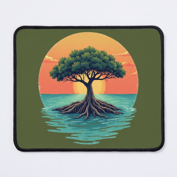 Item preview, Coastal Casual Florida Mangrove Sunset Paradise designed and sold by piketo.
