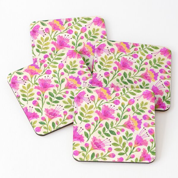 Item preview, Pink Royal Poinciana Floral Seamless Pattern | Colorful Children’s Book Collage Tropical Flower Repeat designed and sold by SWSandraWechner.