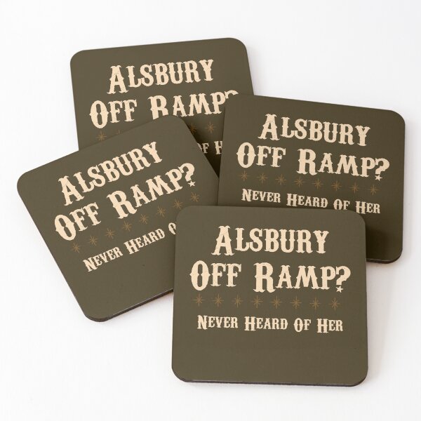 Item preview, Burleson “Alsbury Off Ramp Never Heard Of Her” Design designed and sold by Vileprint.