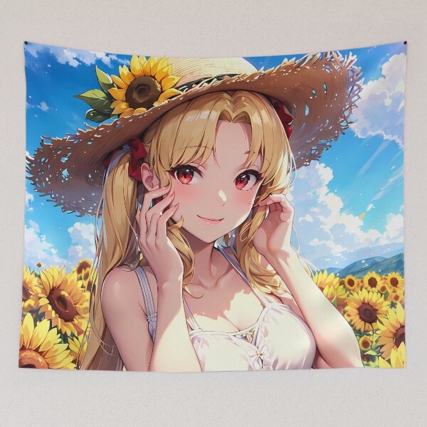 Item preview, Space Ereshkigal Fate Grand Order Straw Hat Sunflower Day designed and sold by 108Recordings.