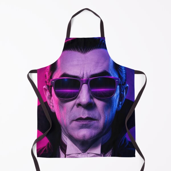 Item preview, Dracula Retro 80s Neon Synthwave Vampire with Sunglasses - Prince of Radness designed and sold by TobinHood.