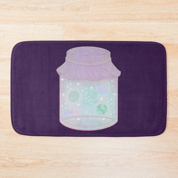 Item preview, Galaxy Cat in a Jar Cute Kawaii Space Kitten Art designed and sold by Whimsy Moth .