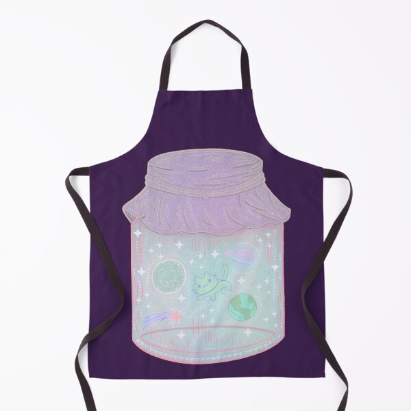 Item preview, Galaxy Cat in a Jar Cute Kawaii Space Kitten Art designed and sold by Whimsy Moth .