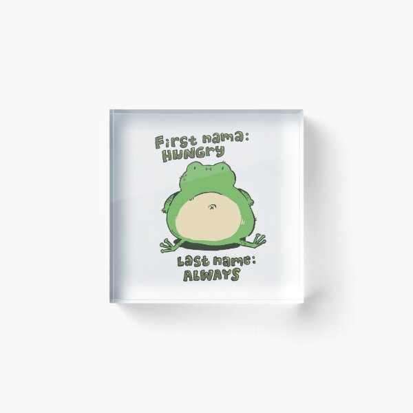 Item preview, Always Hungry Chubby Green Frog Drawing designed and sold by RNASstuff.