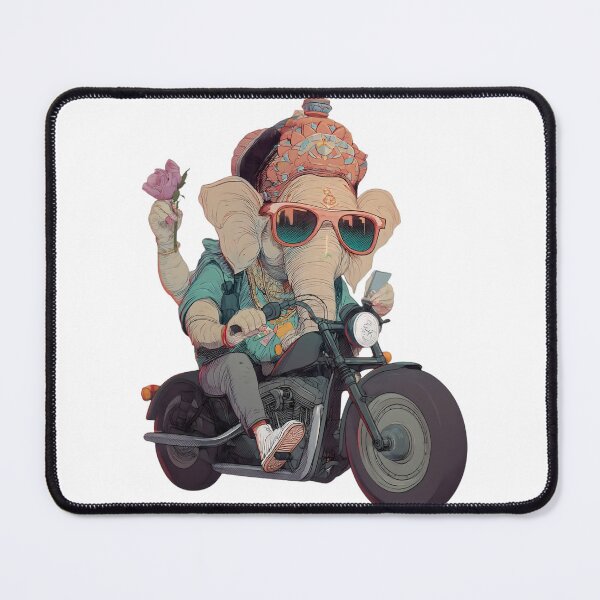 Item preview, Ganesha Cruiser Motorcycle Rider Retro Pop Art designed and sold by PANNARUK THAILAND.