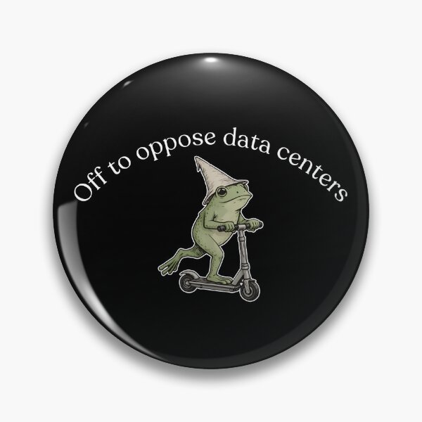 Item preview, Off To Oppose Data Centers designed and sold by GoodMOwlArt.