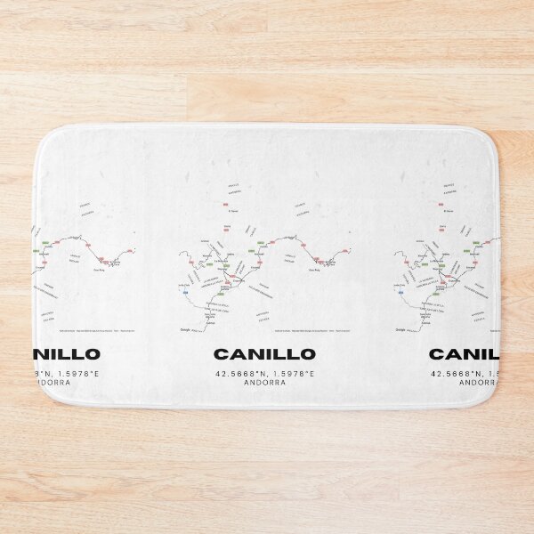 Item preview, Canillo Andorra Minimalist Map Art Print designed and sold by RM-Journey.