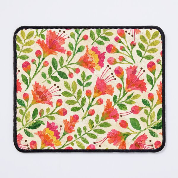 Item preview, Red Royal Poinciana Floral Seamless Pattern | Colorful Children’s Book Collage Tropical Flower Repeat designed and sold by SWSandraWechner.