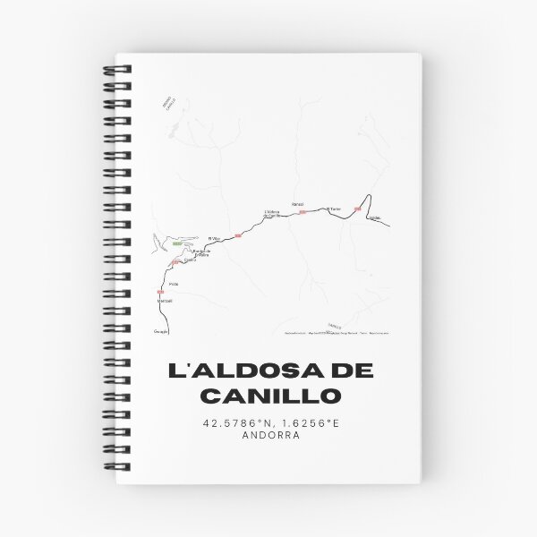 Item preview, L'Aldosa de Canillo Andorra Minimalist Map Art Print designed and sold by RM-Journey.