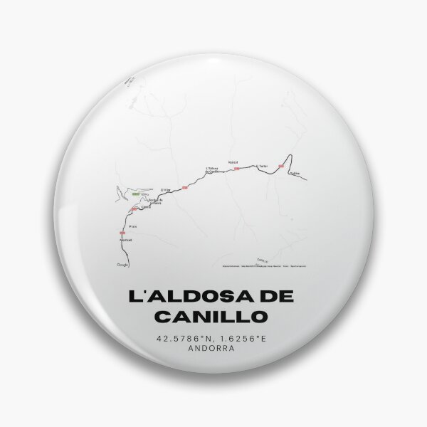 Item preview, L'Aldosa de Canillo Andorra Minimalist Map Art Print designed and sold by RM-Journey.