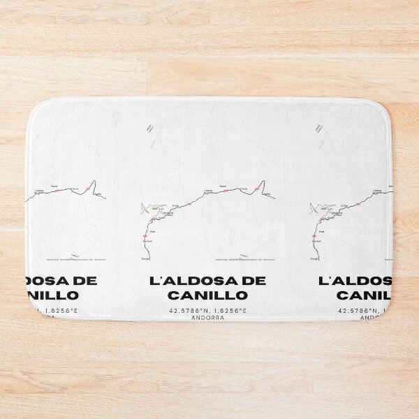 Item preview, L'Aldosa de Canillo Andorra Minimalist Map Art Print designed and sold by RM-Journey.