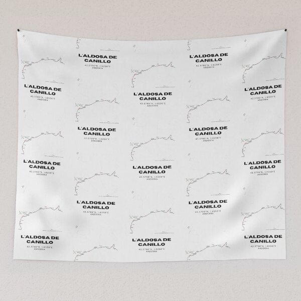Item preview, L'Aldosa de Canillo Andorra Minimalist Map Art Print designed and sold by RM-Journey.