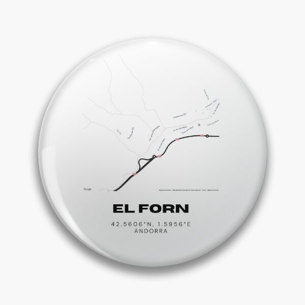 Item preview, El Forn Andorra Minimalist Map Art Print designed and sold by RM-Journey.