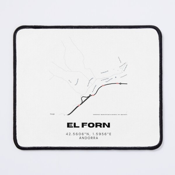 Item preview, El Forn Andorra Minimalist Map Art Print designed and sold by RM-Journey.