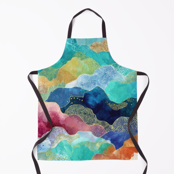 Item preview, Vibrantes olas oceánicas abstractas en verde espuma de mar azul designed and sold by DEC02.