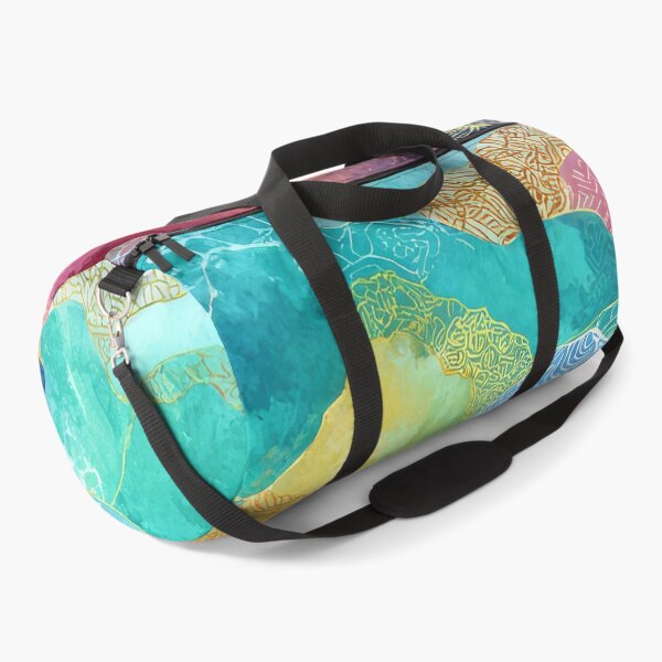 Item preview, Vibrant Abstract Ocean Waves In Blue Seafoam Green designed and sold by DEC02.