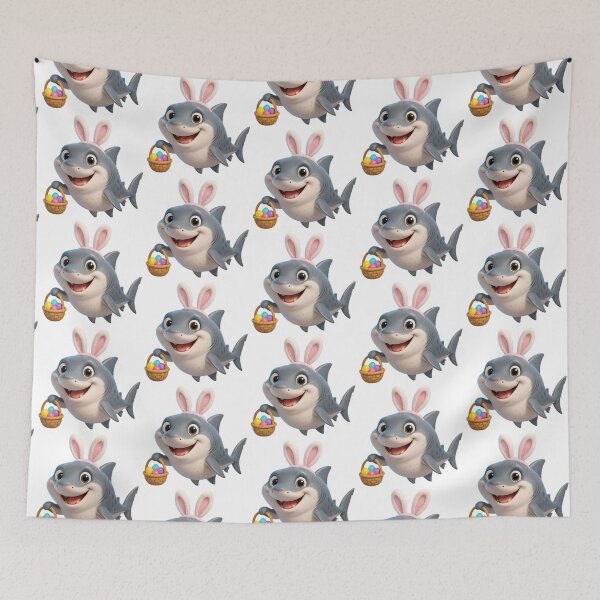 Item preview, Easter White Shark designed and sold by Sillytoe.