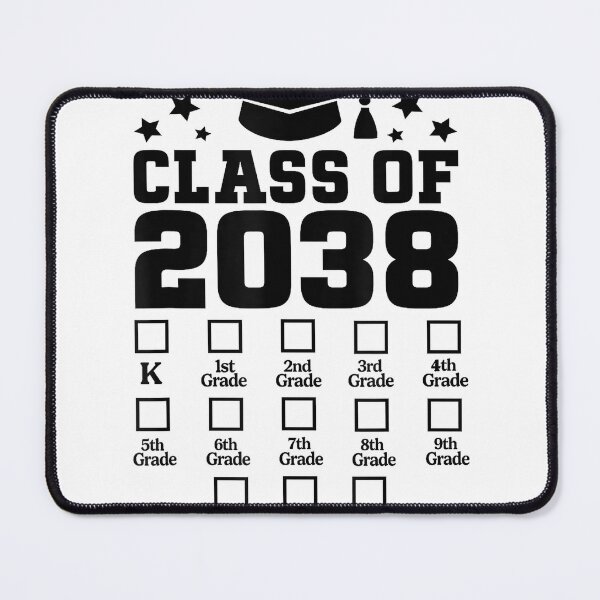 Item preview, Class of 2038 Grow With Me Checklist kindergarten 12th grade T-Shirt designed and sold by Cobra_Shop.