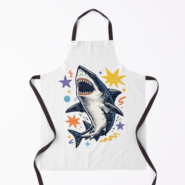 Item preview, Retro Pastel Great White Shark designed and sold by THIENVT.