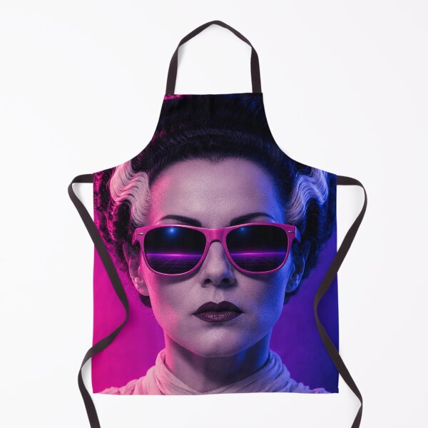 Item preview, Bride Of Frankenstein Retro 80s Neon Synthwave Horror designed and sold by TobinHood.