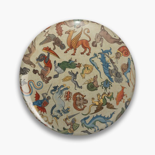 Item preview, Medieval Marginalia Fantastical Creatures on Vellum  designed and sold by JENetics Design.