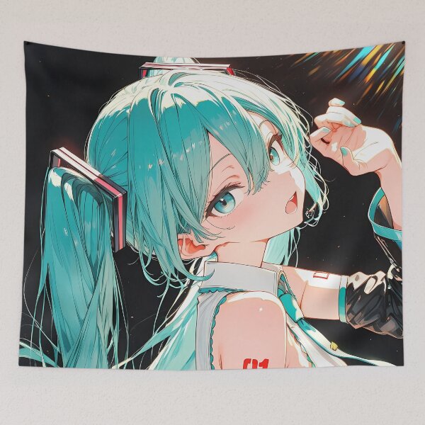 Item preview, Hatsune Miku Vocaloid Bright Neon Portrait designed and sold by 108Recordings.