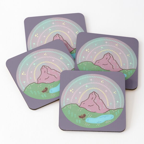 Item preview, Mothman Mountain Scene Pastel Cryptid Folklore Art designed and sold by Whimsy Moth .