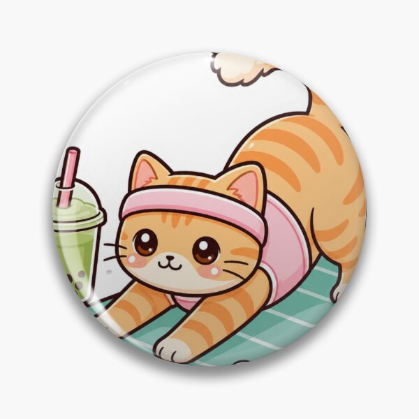 Item preview, Cute Yoga Cat Kawaii Kitten Fitness Gym Workout designed and sold by Digistore1221.