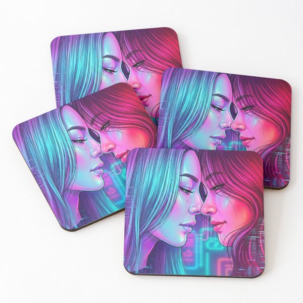 Item preview, FayeAtom Looks Neon Lgbtq+ WLW Decor Poster Print Art Comic Saying  designed and sold by Mind Space.
