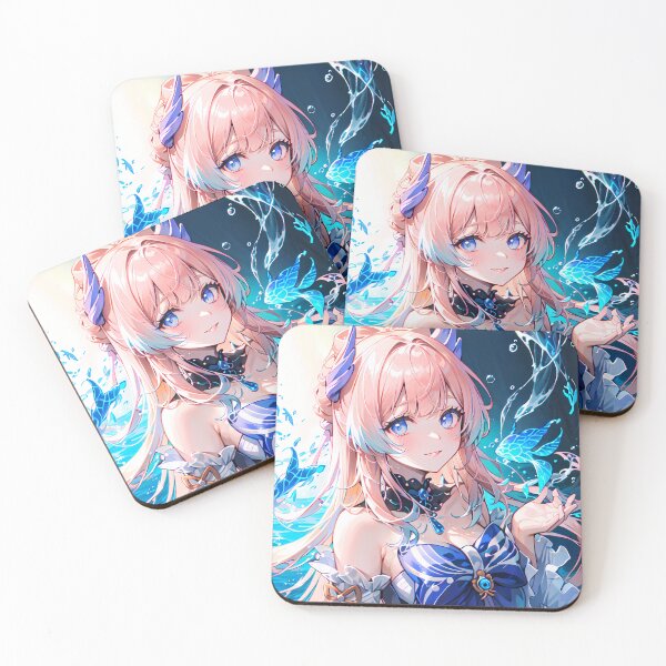 Item preview, Sangonomiya Kokomi Genshin Impact Glowing Aqua Butterfly Magic designed and sold by SuperTeamCanada.