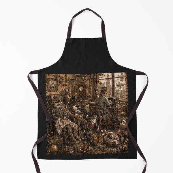 Item preview, STEAMPUNK FAMILY SCENE, SMOKING GRANDPA'S PIPE, ONE HIT WONDERS! designed and sold by V3GFX.