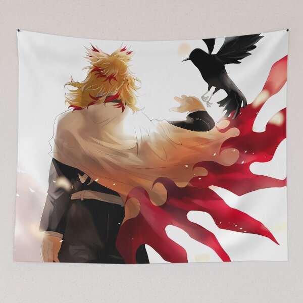 Item preview, Kyojuro Rengoku Demon Slayer Silent Crow Silhouette designed and sold by SuperTeamCanada.