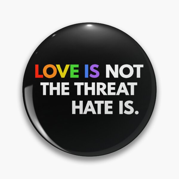 Item preview, Love Is Not The Threat Hate Is designed and sold by Home-Crea-Abode.