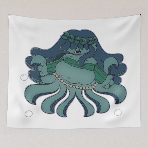 Item preview, Cute Octopus Mermaid Character Cute Siren Mythical Sea Monster designed and sold by Fern-Finch.