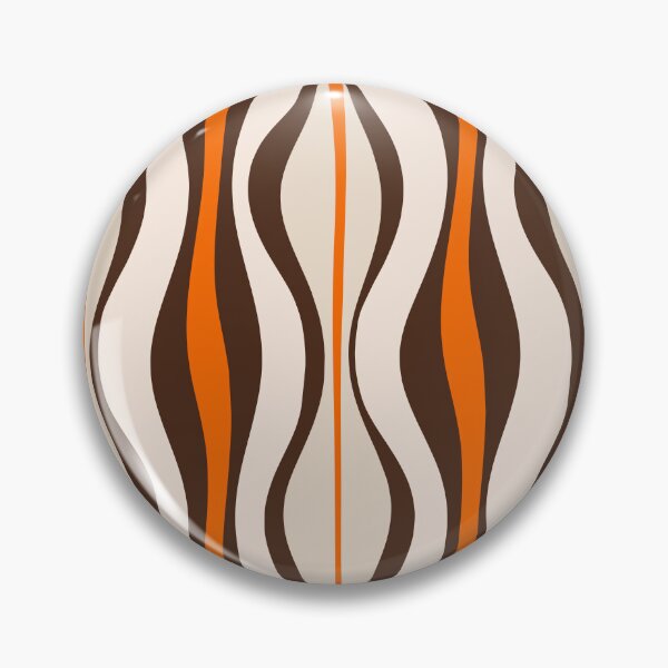 Item preview, Mid Century Modern Retro 70s Abstract Hourglass Pattern in Brown and Orange designed and sold by kierkegaard.