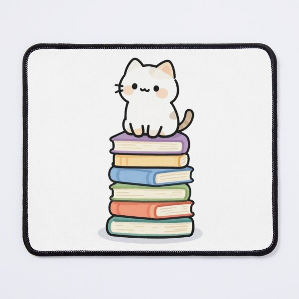 Item preview, Cat on Books designed and sold by bubblyrainbow.