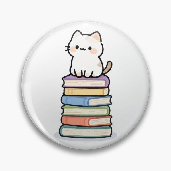 Item preview, Cat on Books designed and sold by bubblyrainbow.