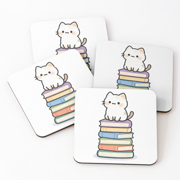 Item preview, Cat on Books designed and sold by bubblyrainbow.
