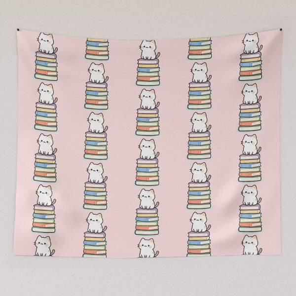 Item preview, Cat on Books designed and sold by bubblyrainbow.