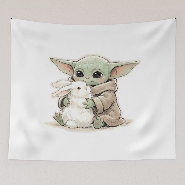 Item preview, BABY YODA ANGORA RABBIT designed and sold by LIS AND MELIVERSO.