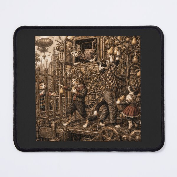 Item preview, STEAMPUNK KITTENS, PEAR PICKIN' CATS designed and sold by V3GFX.