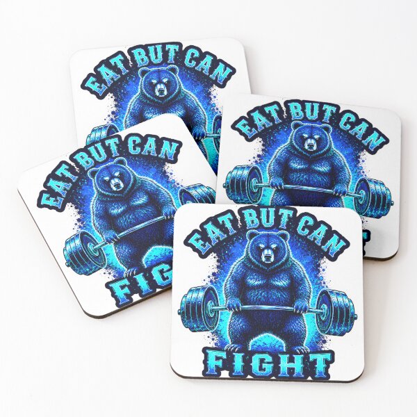 Item preview, Fat But Can Fight Funny Gym Bear Weightlifting designed and sold by Digistore1221.