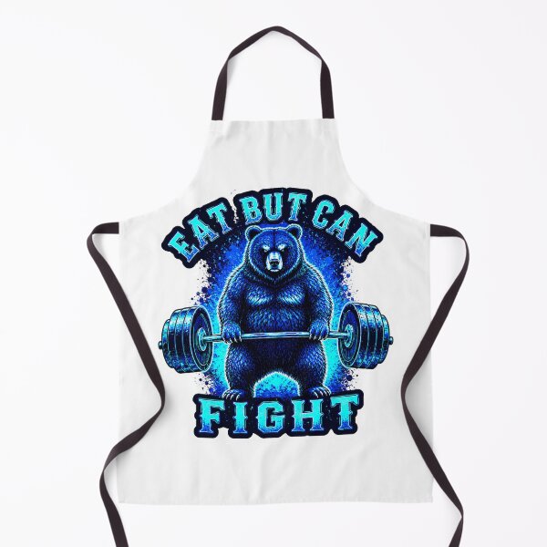 Item preview, Fat But Can Fight Funny Gym Bear Weightlifting designed and sold by Digistore1221.
