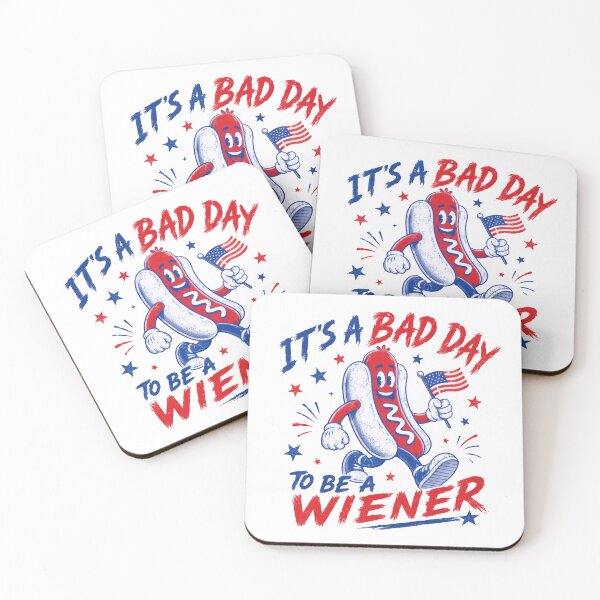 Item preview, It's A Bad Day To Be A Wiener American Patriot Humor Fourth Of July Celebration designed and sold by HumansStuck12.