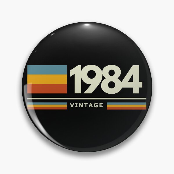 Item preview, Vintage 1984 Retro Stripe Birthday Graphic designed and sold by TobinHood.